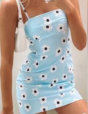 Princess Polly  “Dare” Baby Blue Floral Mini Dress NWT - Size 4