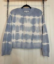 Elizabeth and James Cotton Blue Tie Dye Crew Neck Pullover Sweater Size XS - S