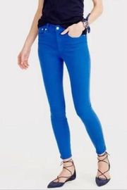 J Crew royal blue Lookout high rise skinny 26P cropped jeans