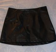 Black Leather Skirt