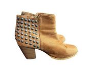 Charles Albert studded booties size 8 style NEW9178 faux leather