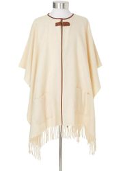 NWT LAUREN  Women's Cape Sweater with Equestrian Buckle