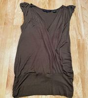 French Connection Brown Wrap Tank Top Women’s Small