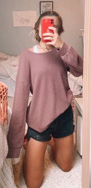 waffle knit sweater