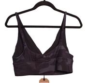 prAna Layna Brami Adjustable Sports Bra Black Camo Yoga Barre S New