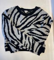 Zebra Print Sweater