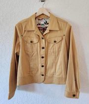 Tommy Bahama Women's Embroidered Tan Jacket Size Large