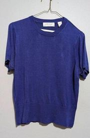 Lord & Taylor 100% Silk knit Crew neck top Large