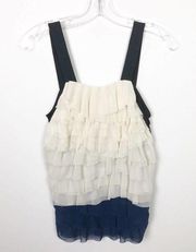 Diane von Furstenberg Ruffle Sleeveless Tank Top