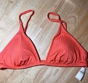 Aerie XL   Women's Ribbed Crossover Triangle Bikini Top BNWTS