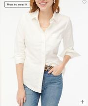 J. Crew Factory Petite button-up oxford shirt in signature fit