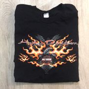 Harley Davidson  Fire T-shirt