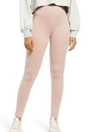 Blush Pink Legging Medium Athletic Gym Lounge Pant Bottom Stretch Casual Ankle