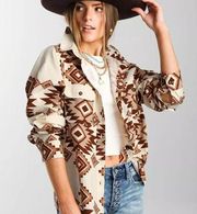 BKE southwestern aztec boyfriend button down size medium