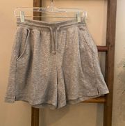 Gray Knit Lounge Shorts