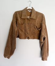 Cropped Corduroy Jacket 