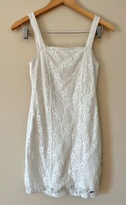 White Lace Mini Dress Size XS