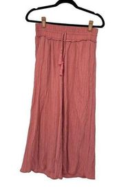 Ava James Pink Wide Leg Lightweight Pants