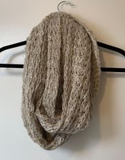 Tan/Gold Sequined Infinity Scarf