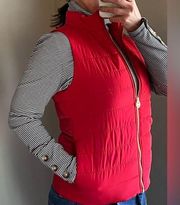 Michael Kors Red puffer vest, Size Small