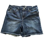 Women's Seven7 Denim Blue Weekend Bermuda Shorts Size 8 EUC #6370