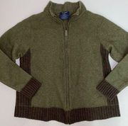 Life is Good 80% Lambs Wool Full Zip Sweater Size M