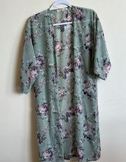 Wallflower Floral Kimono/Swimsuit cover