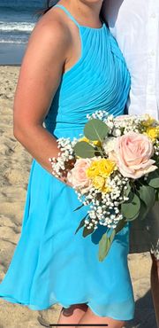 Blue Bridesmaid Dress