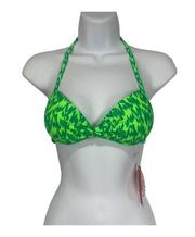 SO Brand Women's Green Push Up Bikini Swim Top Size XS