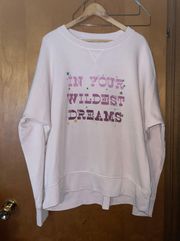 Womens Nwt In Ur Wildest Dreams Sweatshirt Size X-Large 