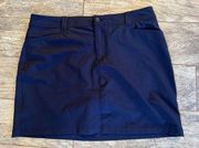 Eddie Bauer Skort Athletic Skirt shorts size 14 Navy blue Pockets Golf Tennis
