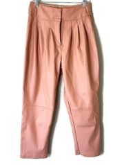 Blank NYC Chelsea Pink Faux Leather High Rise Straight Leg Pants Size 29