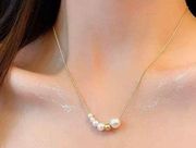 Elegant White Pearl Necklace