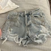 denim shorts