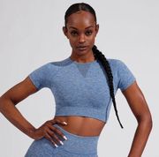 Recharge Seamless Crop Top - Atlantic