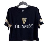 Guinness Beer Black Cropped Top Size Large