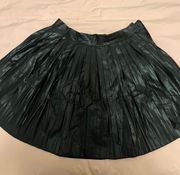 One5one Pleated Leather Skirt