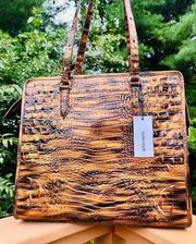 NWT BRAHMIN TOTE BAG TIGERS EYE MELBOURNE BEAUTIFUL​​​