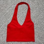 Charlotte Russe Bozzolo Red Halter Top