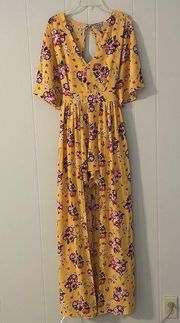 J for Justify-Floral Romper Dress