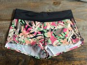 Floral athletic shorts