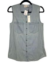 NEW  Button-Up Sleeveless Top - Women’s S