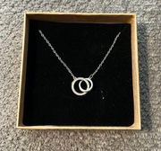 IEFLIFE Infinity Circle Pendant Necklace