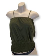 Parallel Skies Hunter green adjustable strap with elastic band top size small