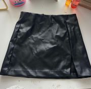 Leather Mini Skirt