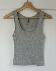 Skims Baby Rib Grey Tank Size L