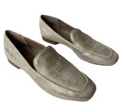 Halia Flats Metallic Gold Loafers Square Toe Shoes Women's Sz 6M