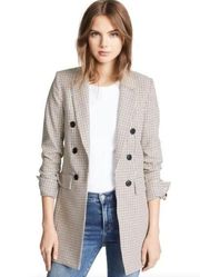 VERONICA BEARD Liss Dickey Houndstooth Cotton Blazer Coat