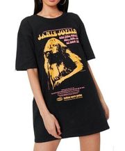 Nasty Girl Womens Janis Joplin Graphic Band Tee Dress Sold Out NWT Size Medium