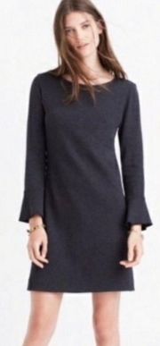 NWT  dress gray jersey knit long sleeve